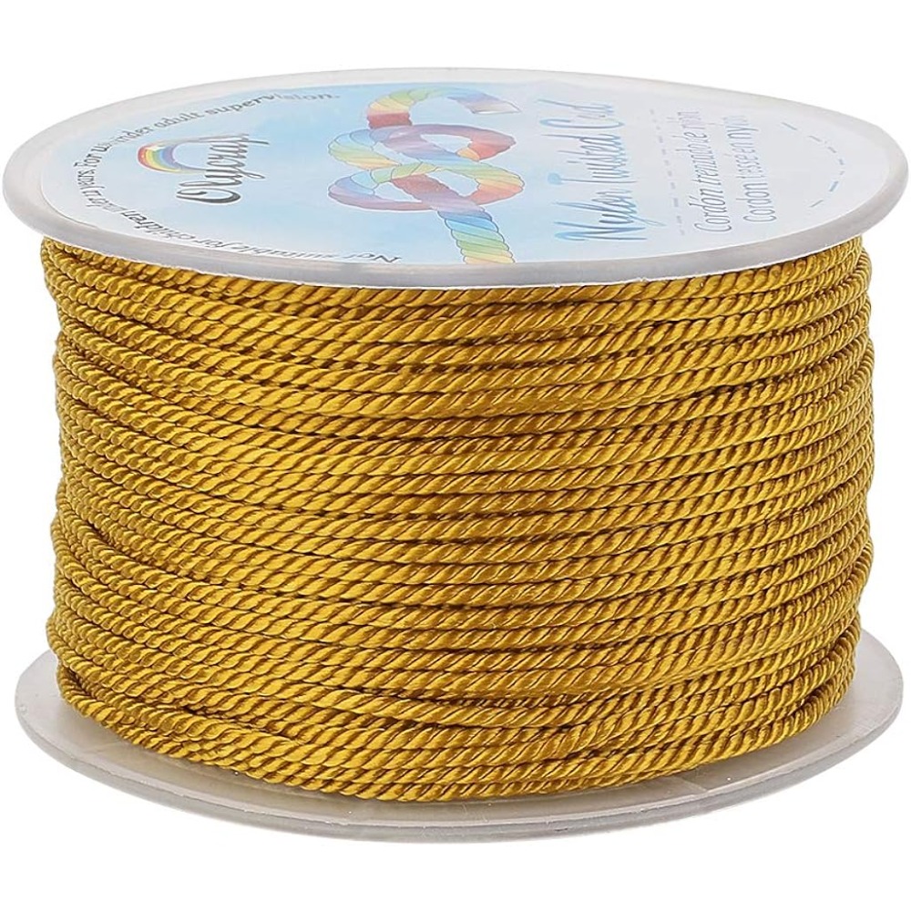 Cord Trim Twisted - 55 Yard 1Mm Gedraaid Satijn Nylon