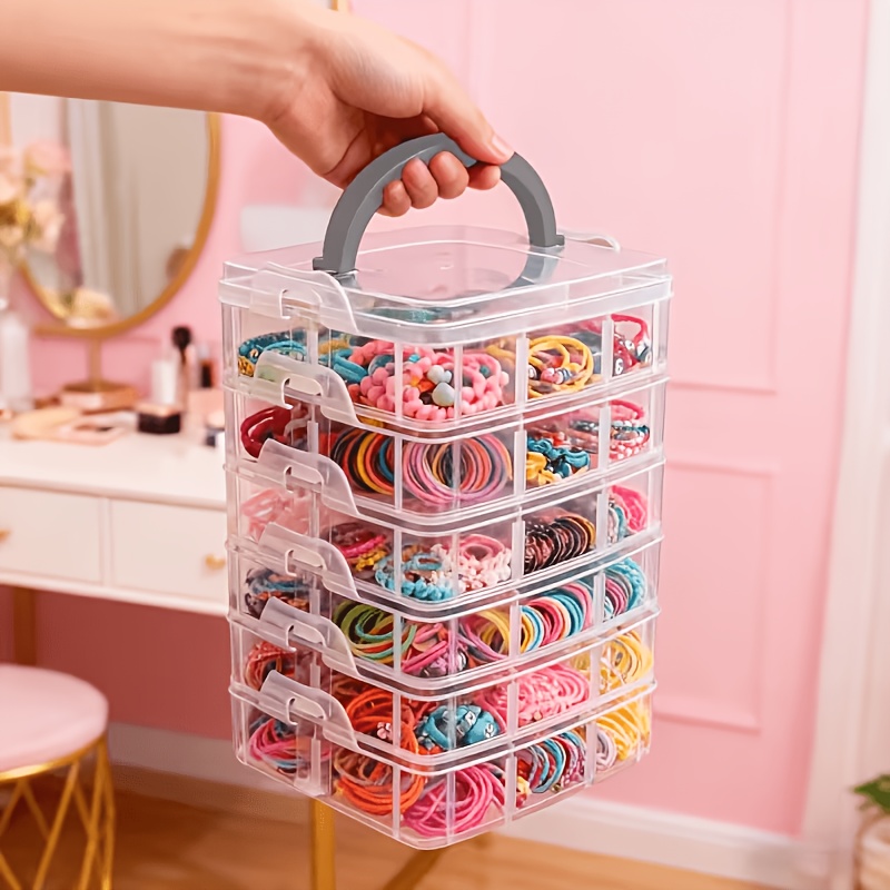 Craft Embellishment Storage - 5-laags transparante opbergdoos met deksel en