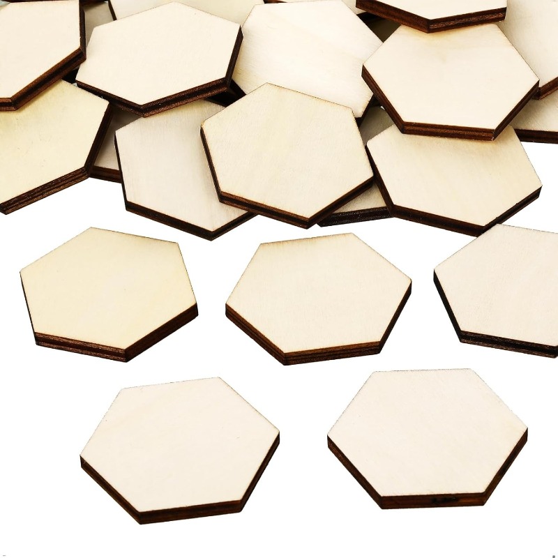 Craft Embellishments - 50 STKS 4 CM Onvoltooide Houten