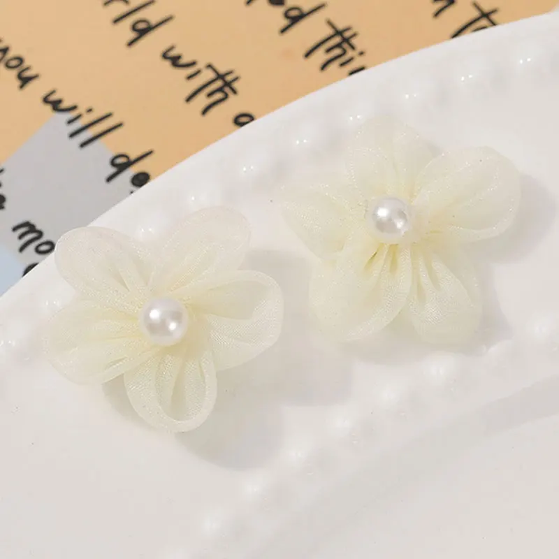 Applique Patch Flower - 100 STKS Parel Garen Bloem Applicaties