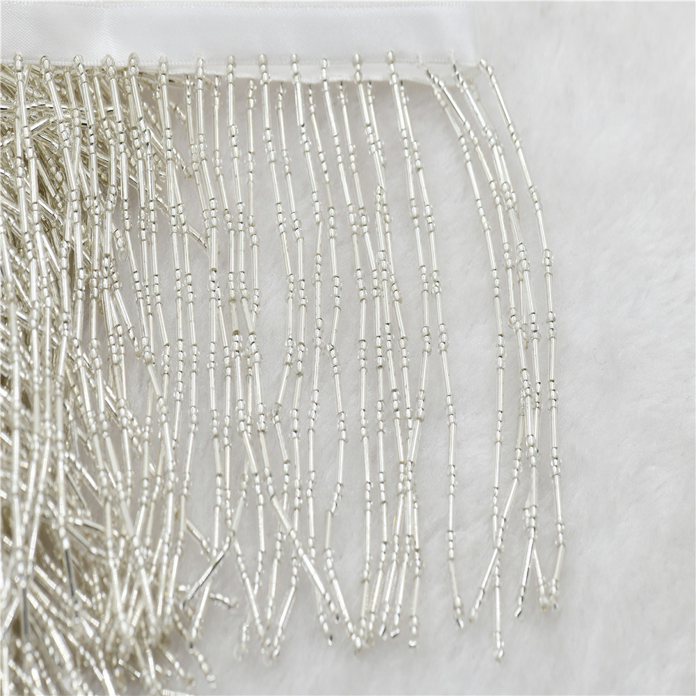 Beaded Trim Fringe - 1 yard 10 cm brede glazen