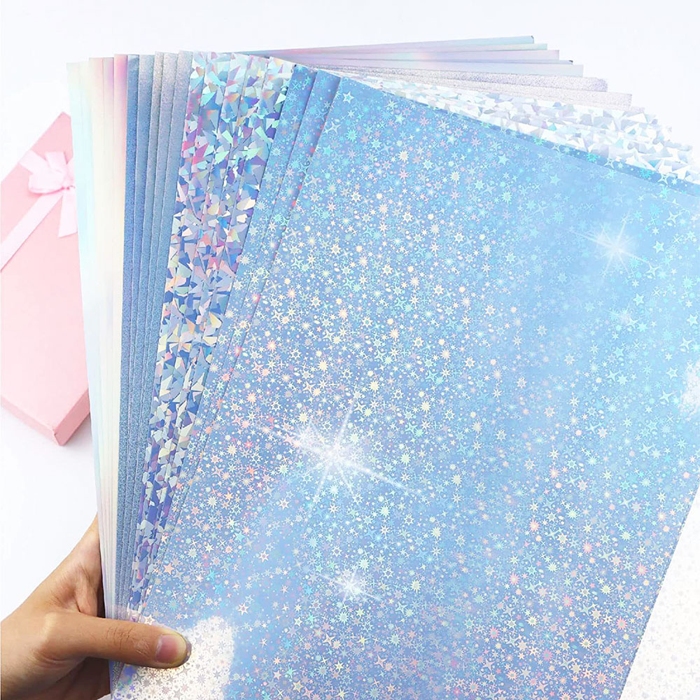 Glitter Vinyl Roll - Glitter zelfklevende stickers holografisch transparant lamineren
