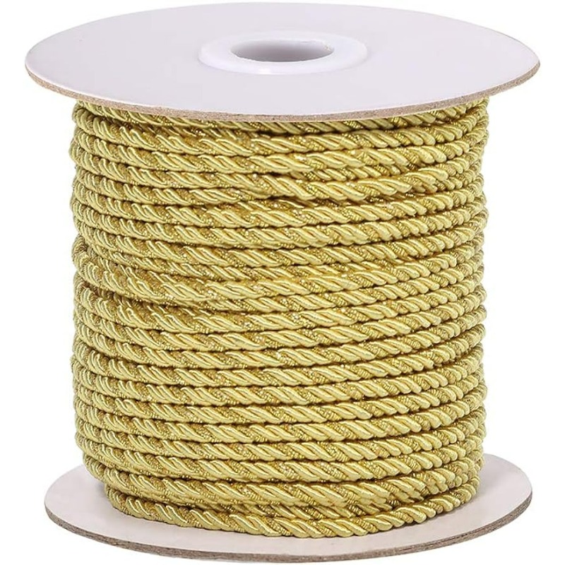 Cord Trim Twisted - 3Mm/35 Meter Metallic Gedraaid Koordtouw 3-laags