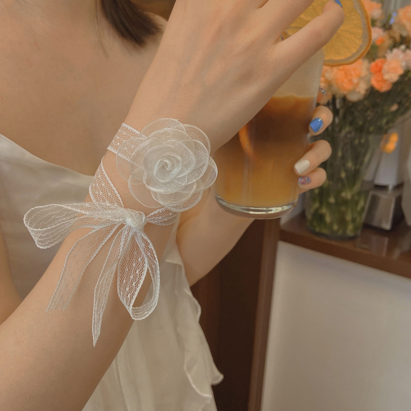 Kanten lintband met roosdecora - Lace Ribbon Trim recensie en prijs