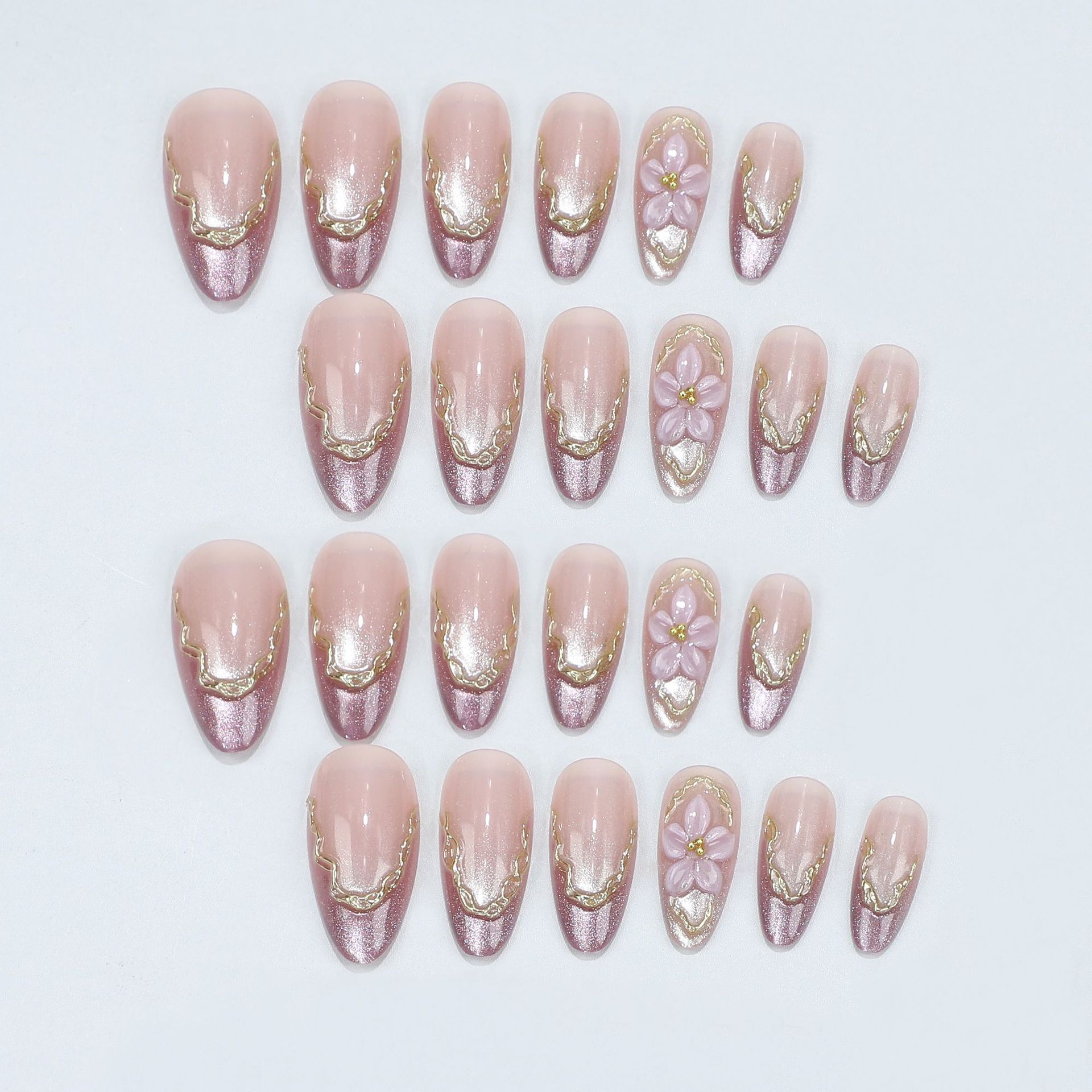 3D Bloemen Kunstnagels met Gla - Embroidery Embellishments recensie en prijs