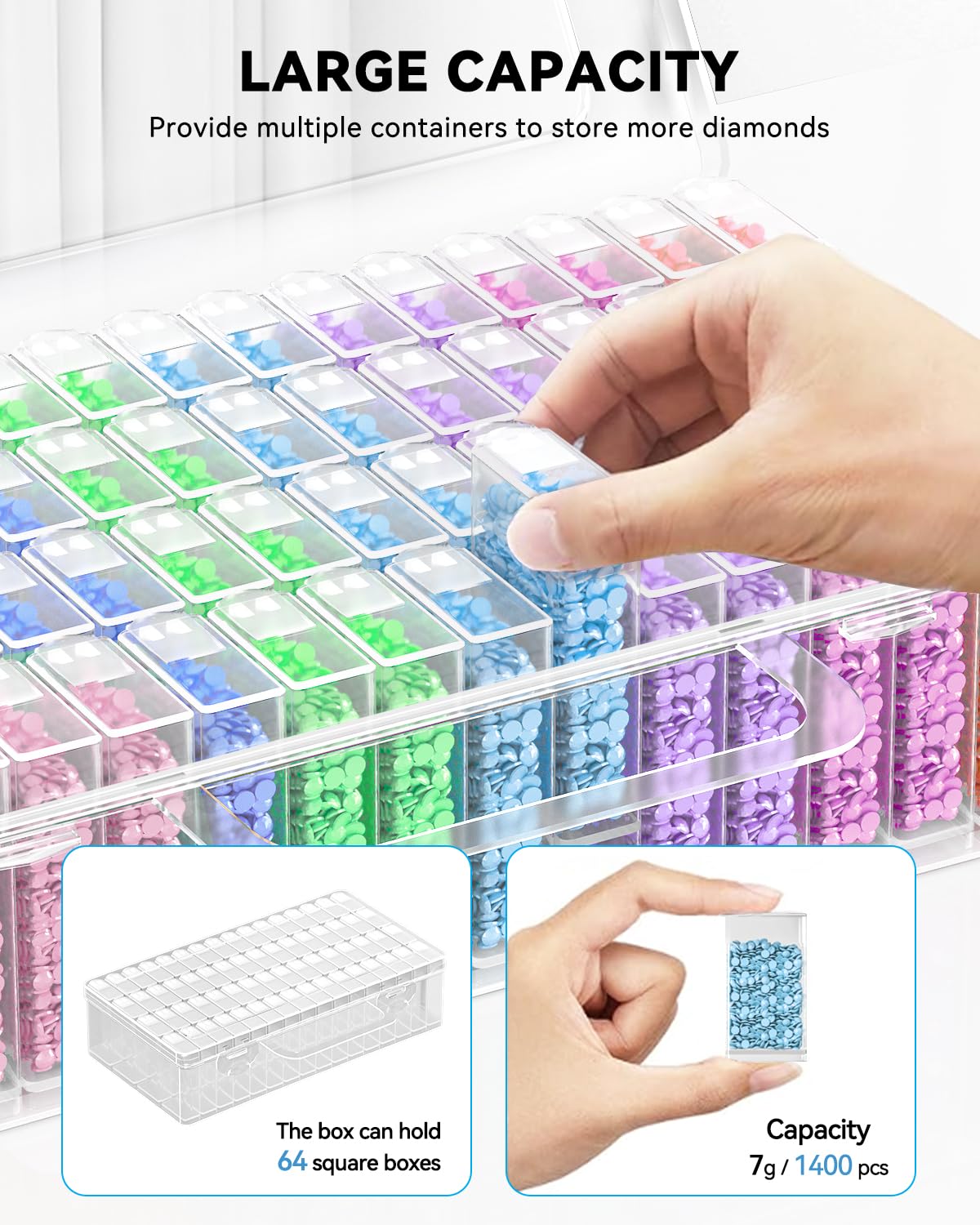 5D DIY Diamant Schilderen Gere - Craft Embellishment Storage recensie en prijs