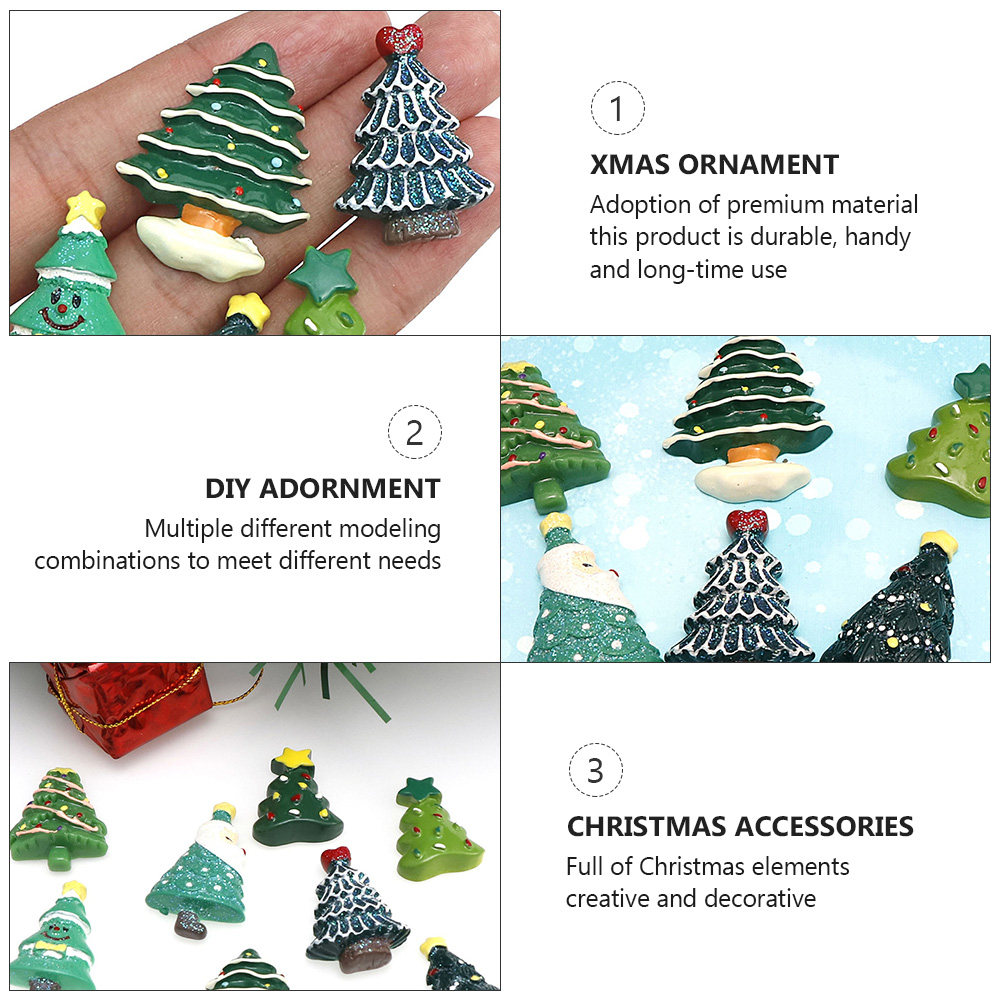 20-delige hars kerstdecoraties - Christmas Craft Embellishment recensie en prijs