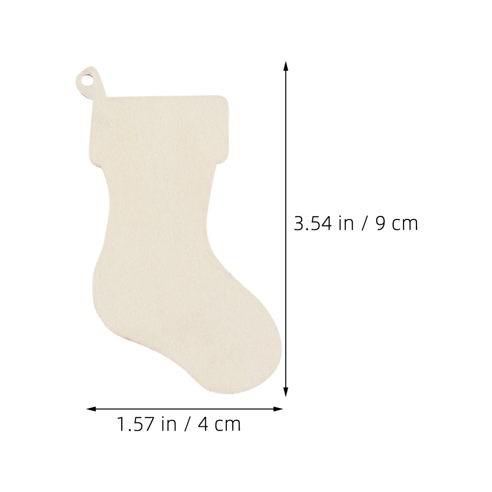 10 stuks houten kerstsokken-ui - Christmas Craft Embellishment recensie en prijs