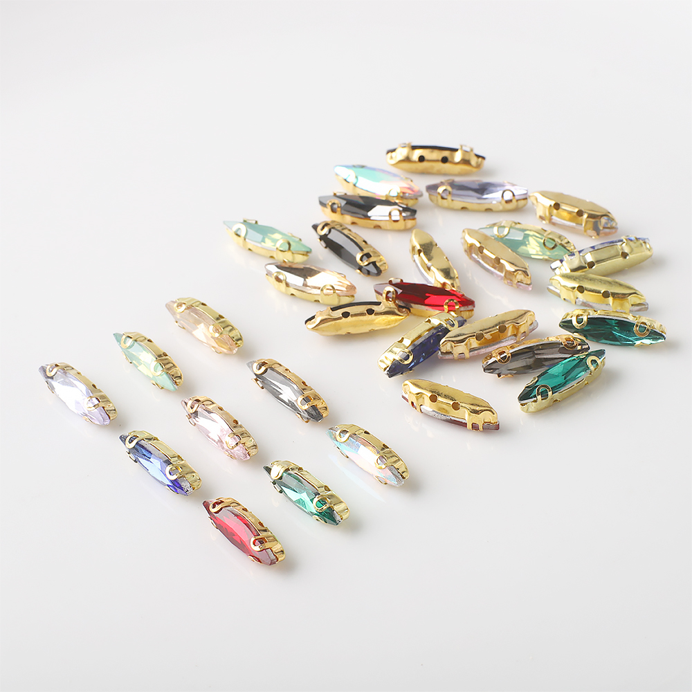 20 stuks 4x15mm paardenoog kri - Sew On Rhinestone recensie en prijs