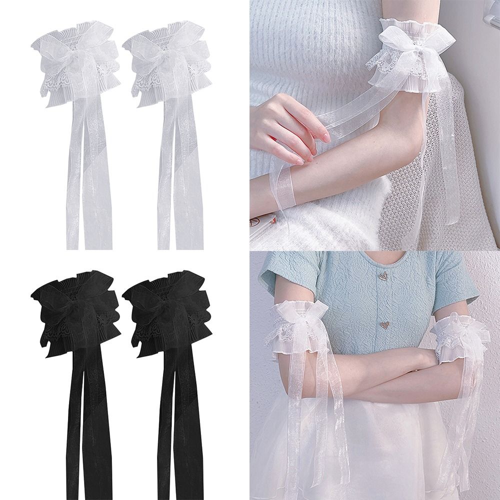Armwarmers Strik Arm Mouw Elas - Lace Ribbon Trim recensie en prijs