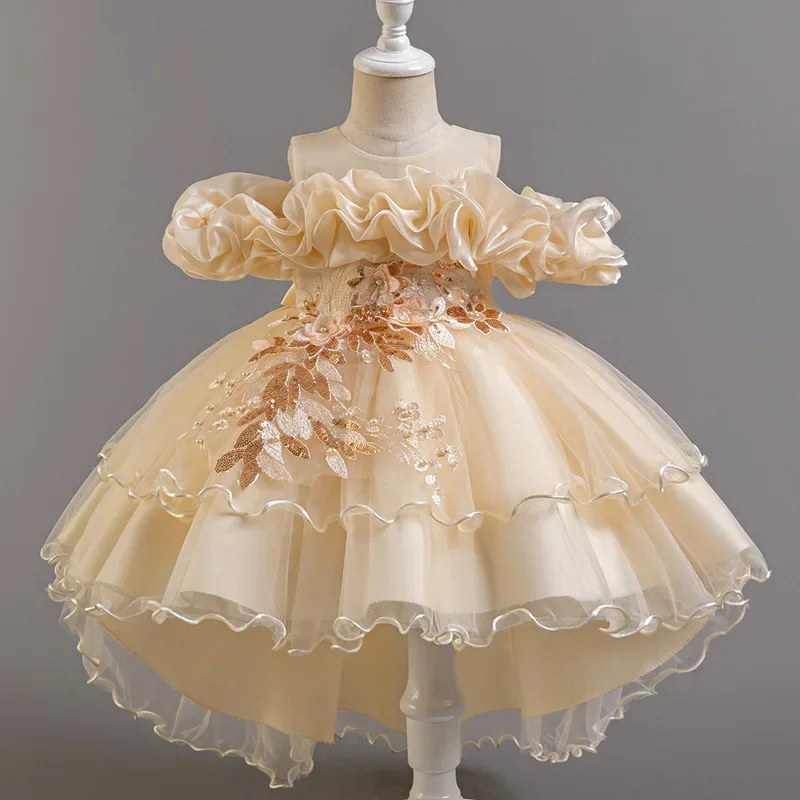 Mode Bloemenmeisje Jurken Voor - Lace Ribbon Trim recensie en prijs