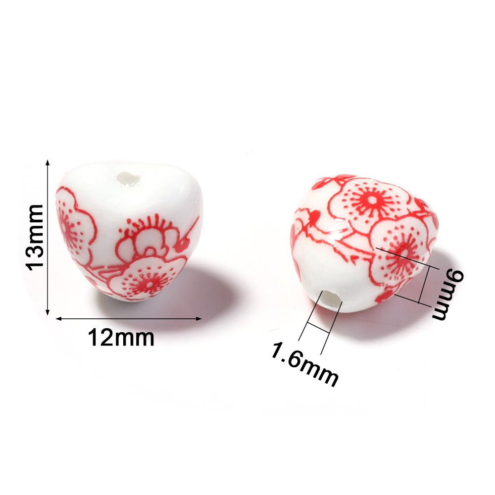 10pcs 12x13mm hart vorm bloem  - Embellishment Crafts recensie en prijs