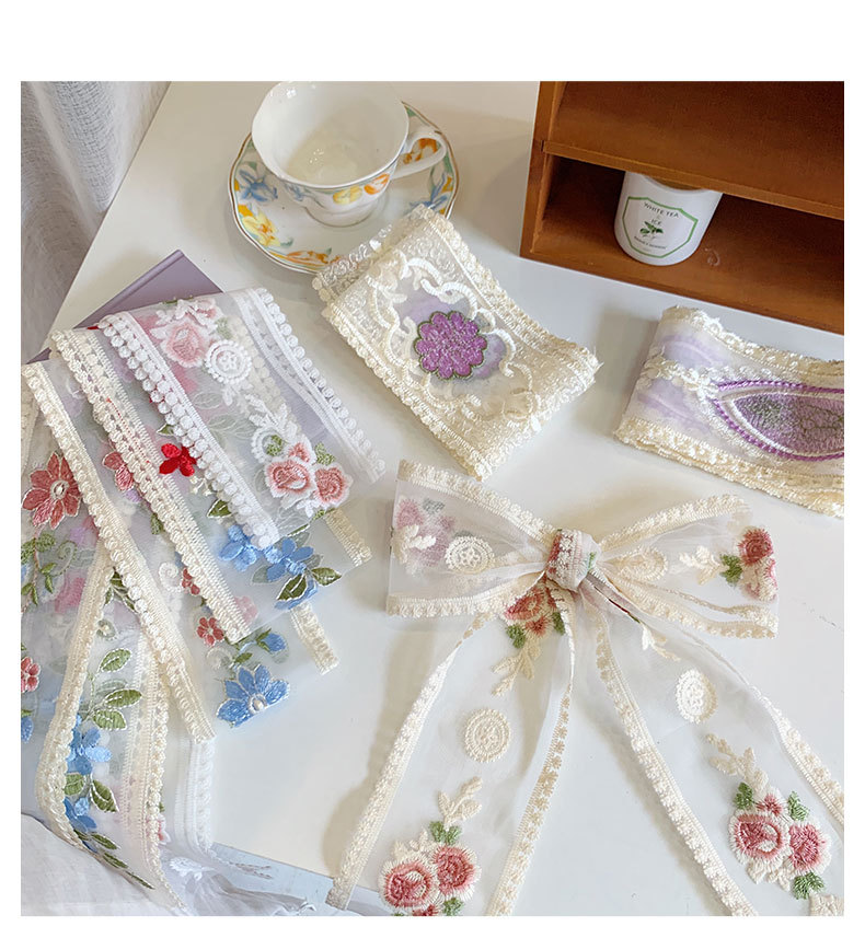 1 Yard Kant Borduurwerk Bloem  - Lace Ribbon Trim recensie en prijs