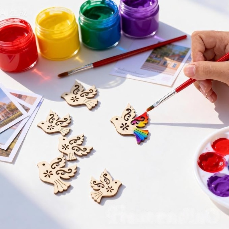 50 stuks onafgewerkte houten v - Craft Embellishments recensie en prijs