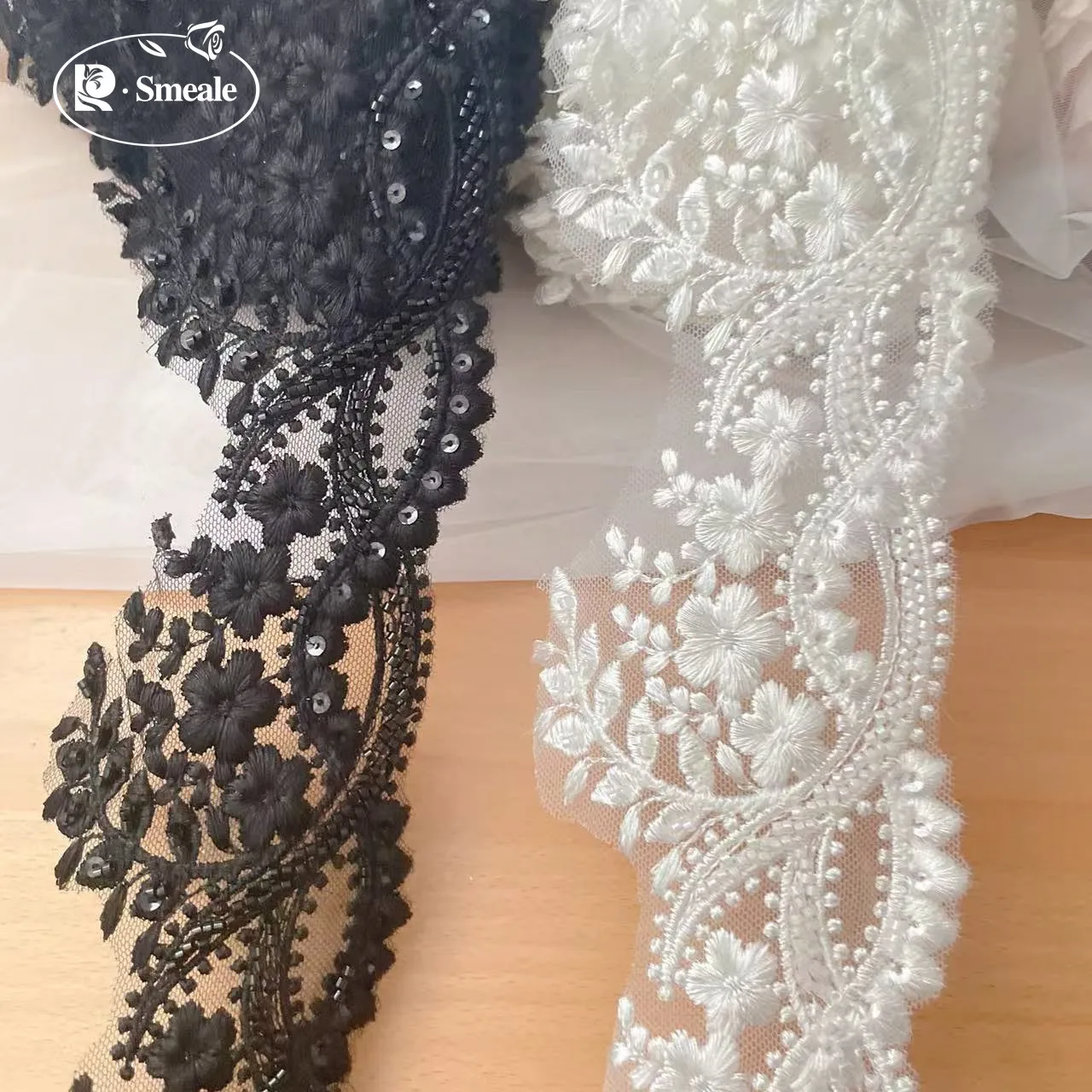 Hoge kwaliteit kralen kanten r - Beaded Trim Fringe recensie en prijs