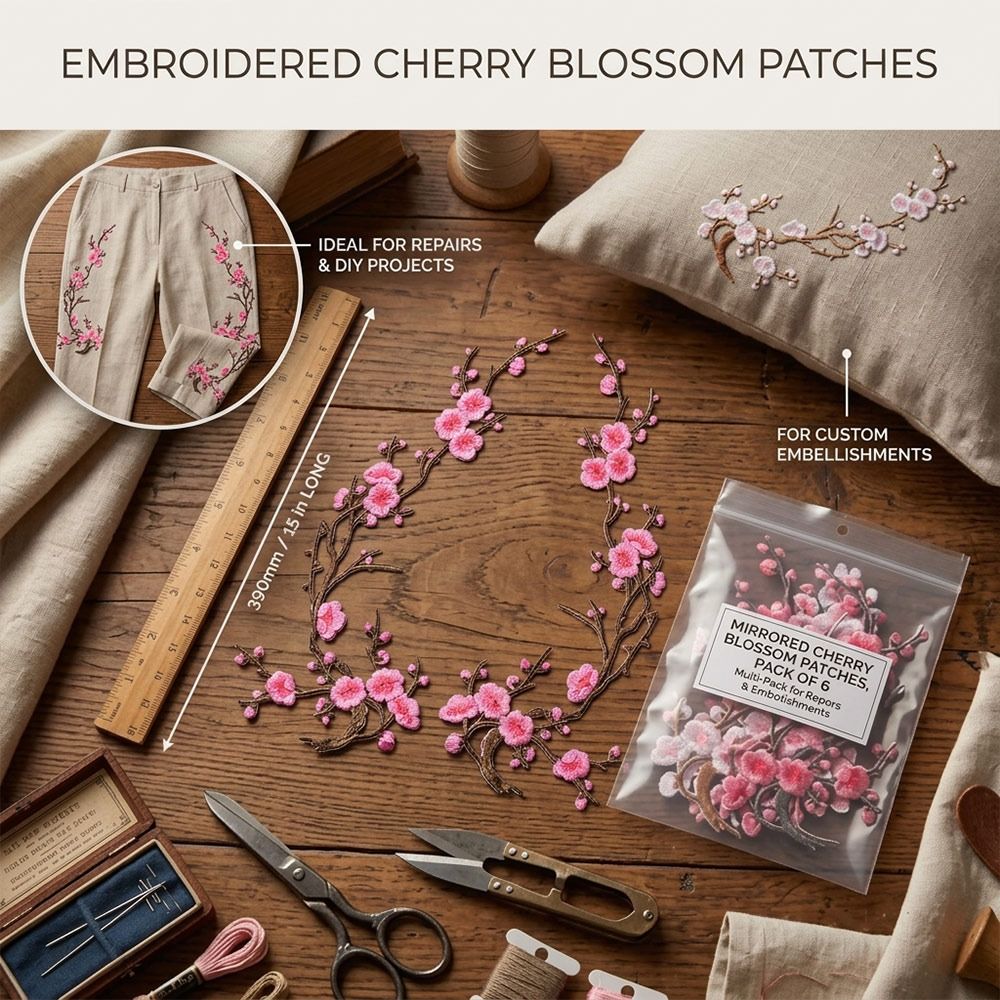 DIY Kersenbloesem Strijkapplic - Applique Patch Flower recensie en prijs