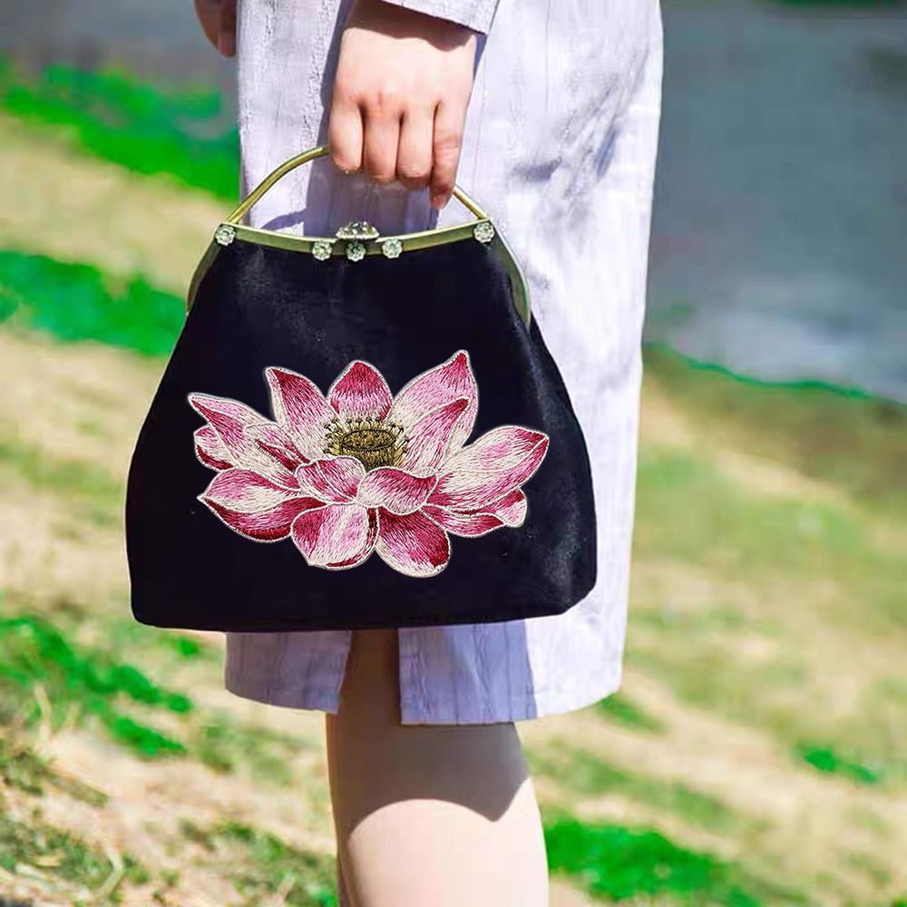 Zachte Lotus Bloem Patch Gebor - Applique Patch Flower recensie en prijs