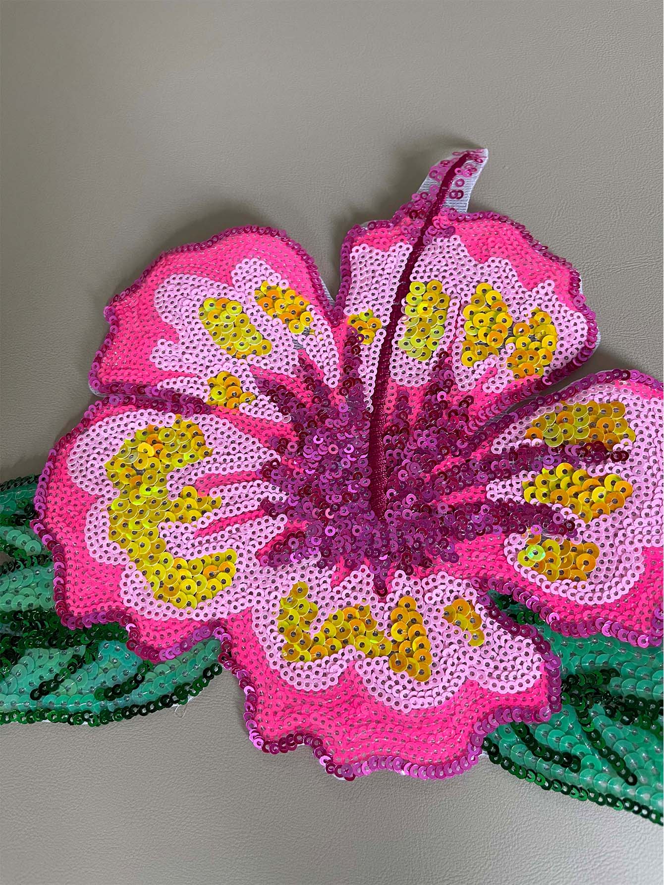 1 stuk 26 cm glanzende roze pa - Applique Patch Flower recensie en prijs